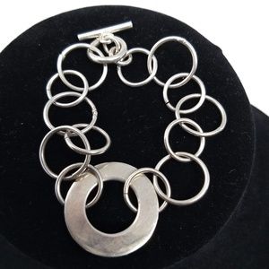 STERLING SILVER CIRCLES BRACELET